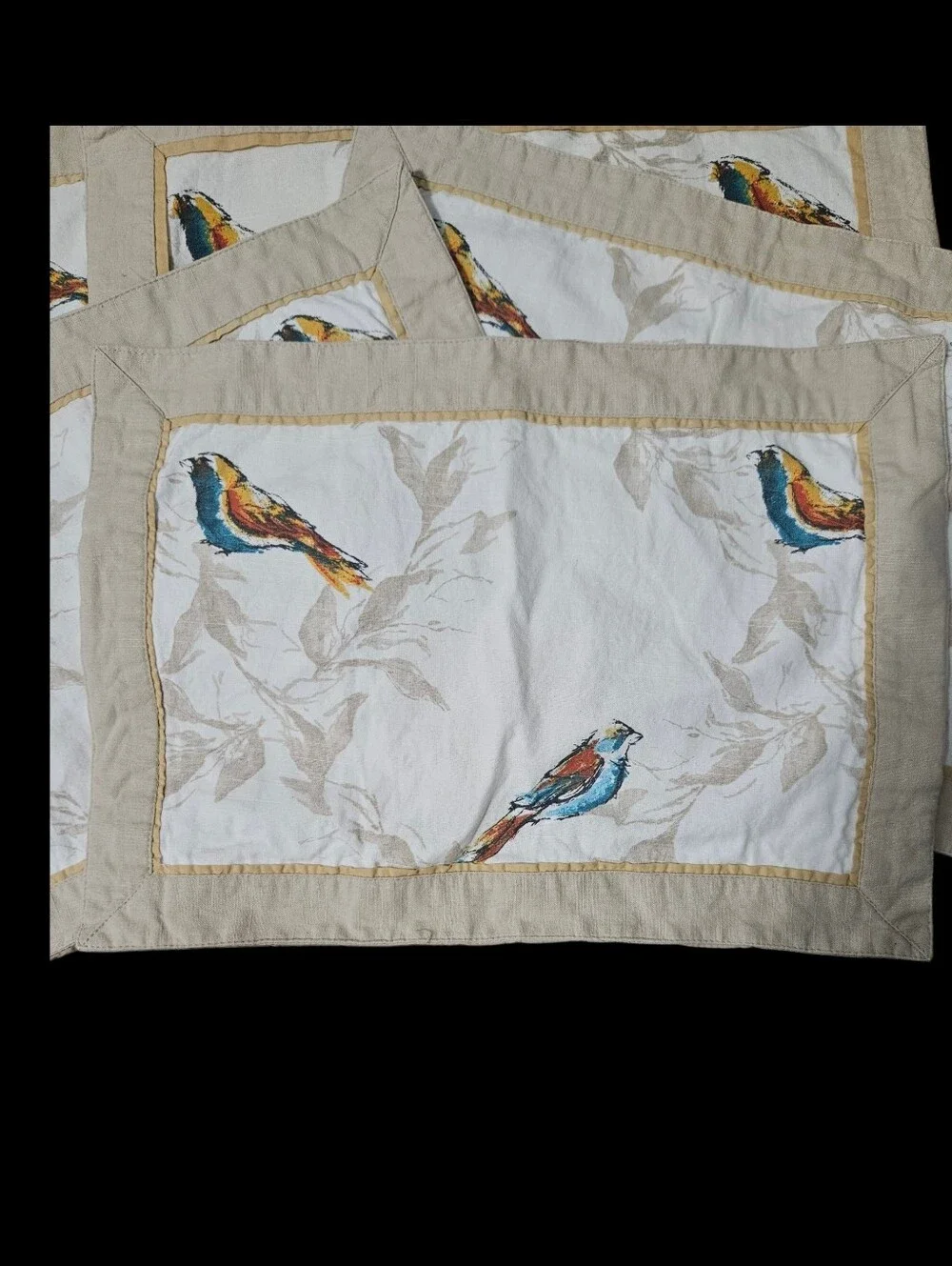Set of 6 Watercolor Birds Placemats